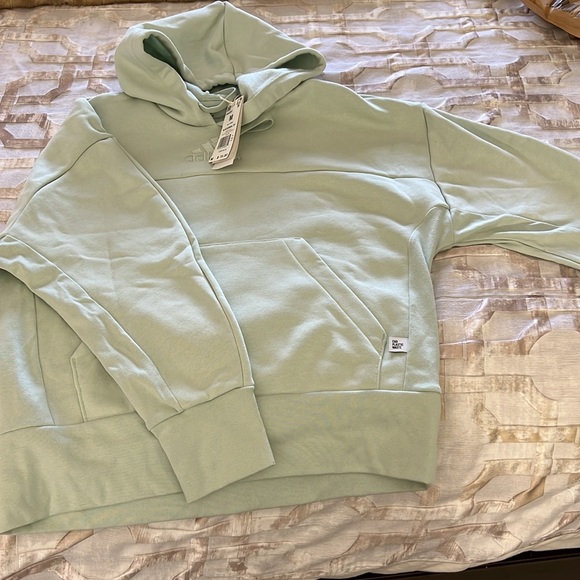 NWT! Adidas multisport hoodie. Linen green color. - Picture 6 of 7